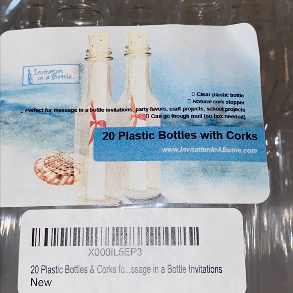 Invitations in a bottle
